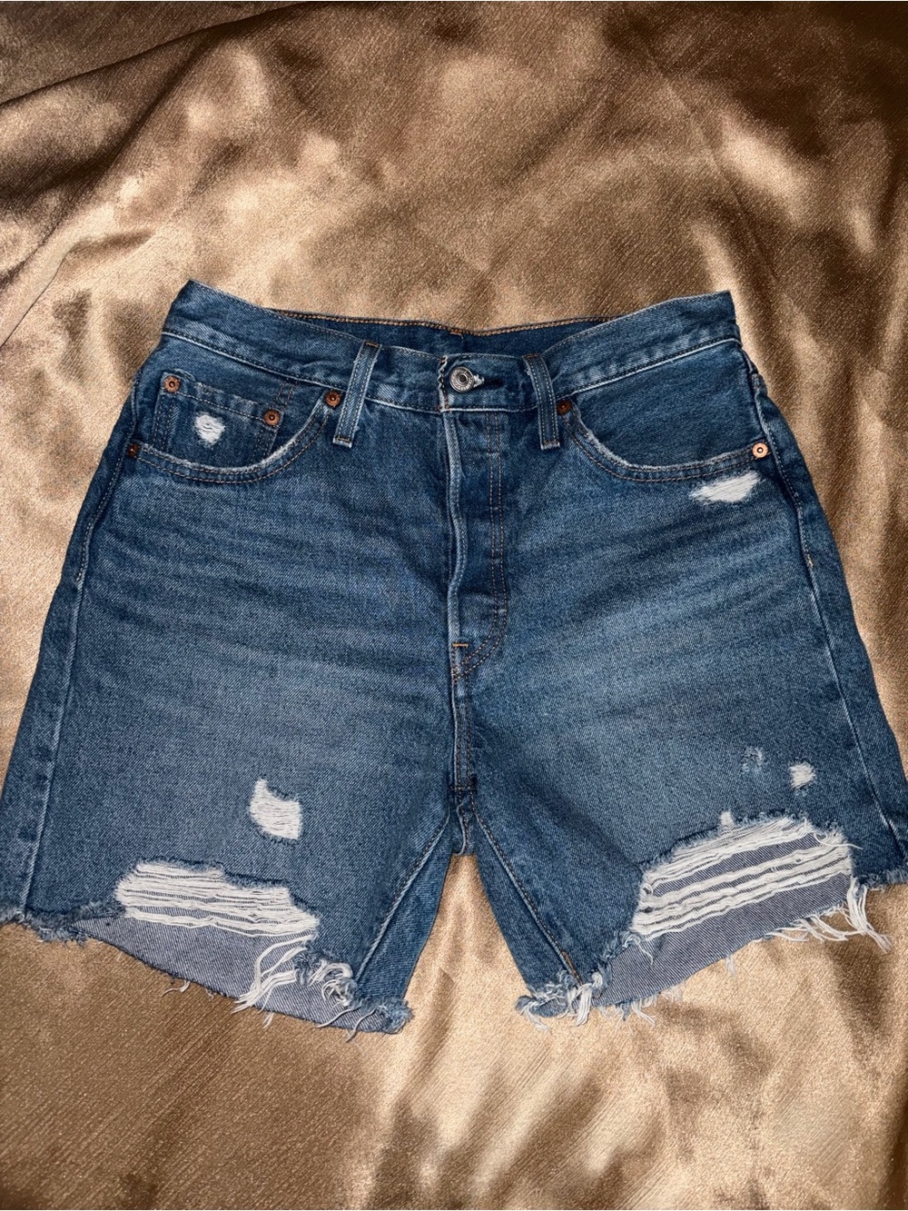 Levi’s Dark Blue Denim Women’s Shorts